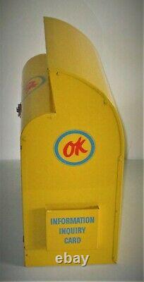 Chevrolet OK Used Cars Original Metal Inquiry Box EXCELLENT CONDITION & COOL