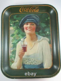 Coca-Cola Original 1921 Tray Navy Girl Excellent Condition