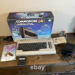 Commodore 64 Computer Excellent Condition Original Box with Power Supply WORKS