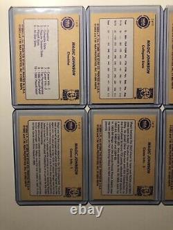 Complete 1986 Star Co. MAGIC JOHNSON 10 card set Excellent Condition