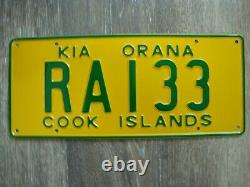 Cook Islands Kia Orana license plate in Excellent original condition RA 133