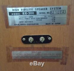 Coral BX-300 Speakers ORIGINAL BOXES Never Used Excellent Condition