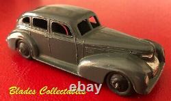 DINKY TOY 39e CHRYSLER ROYAL, DARK GREY, EXCELLENT ORIGINAL CONDITION WITH BOX