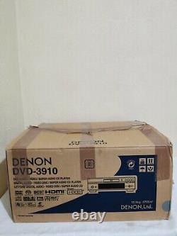 Denon DVD-3910 DVD Player Silver Excellent Condition Original Box