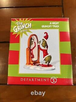 Department 56 A Great Grinchy Trick With BOX Excellent Shape Rare Grinch Dept 56