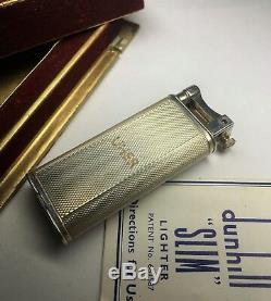 Dunhill Slim Lighter, Excellent Working Condition with original box