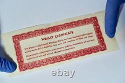 Elvis Presley Original 1956 Brown Wallet Excellent Condition