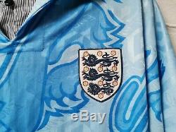 England Original 1992 Umbro Away 3rd Shirt Adult Large Excellent Condition