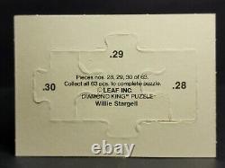 Error 1990 Leaf Diamond King Puzzle #28,29,30 Willie Stargell L shape beside INC
