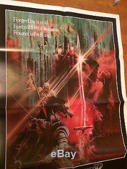 Excalibur original 1981 US One Sheet movie poster in excellent condition