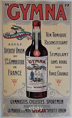 Excellent Condition and Original 1900s Fortified Wine Poster