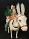 Exceptional Antique 1900's Santa On Nodder Donkey In Excellent Condition 16