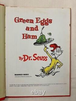 GREEN EGGS AND HAM DR. SEUSS First Edition/First Printing HC EXCELLENT CONDITION