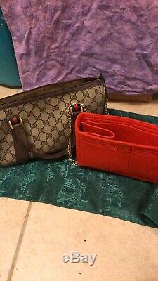 GUCCI Sherry Line Boston Satchel Excellent Condition I Am The Original Owner