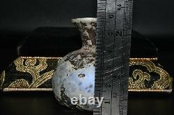 Genuine Intact Ancient Roman Glass Iridescent Bottle in Excellent Condition