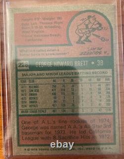 George Brett Rc Rookie 1975 Topps #228 Royals Ex+ To M Condition Hof
