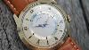 Gorgeous Lecoultre Memovox Wrist Alarm Cal 814 Mechanical Alarm Watch 1955