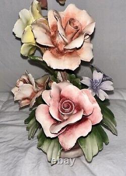 Gorgeous Vintage Capodimonte Flower Basket Excellent Condition RARE