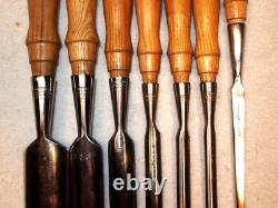 Greenlee Rockford ILL U. S. A. Set Of 7 Gouges/chisels In Excellent Used Condition