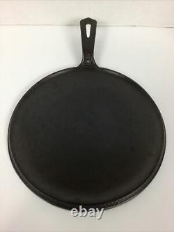 Griswold Cast Iron #9 Hammered Griddle #2039 (mill Marks) Excellent Condition