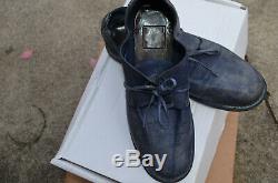 Guidi women's oxford faded navy shoes size 38 excellent condition original box