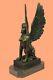 Hand Made French Cast Bronze Egyptian Sphinx Excellent Original Condition Gift