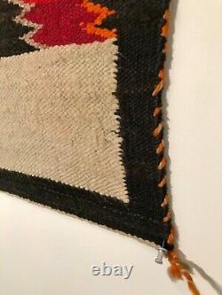 Historic Navajo Saddle Blanket, Excellent Original Condition, Handspun Wool, C1920