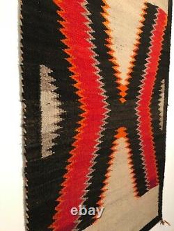 Historic Navajo Saddle Blanket, Excellent Original Condition, Handspun Wool, C1920