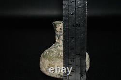 Intact Ancient Roman Glass Bottle Circa 3rd Century AD in Excellent Condition