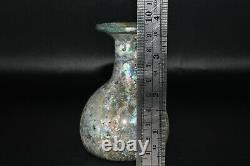 Intact Ancient Roman Glass Flask Bottle in Excellent Condition C. 1st Century AD