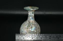 Intact Ancient Roman Glass Flask Bottle in Excellent Condition C. 1st Century AD