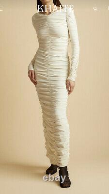 Khaite Lana Viscose Dress -ivory -XS/S. Excellent Condition-original $2800