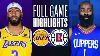 Lakers At Clippers Full Game Highlights January 23 2024