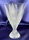 Lalique Signed Crystal Vase With Frosted Fern Leaves, Excellent Condition