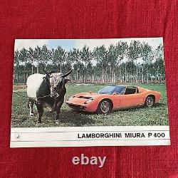 Lamborghini Miura P 400 Original Brochure Excellent Condition