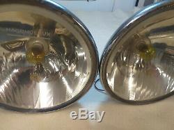 Large vintage headlights by Magondeaux, pair, 1930s, excellent original condition