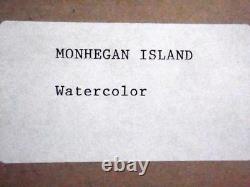 Larry Slavick Monhegan Island Original Watercolor Painting Excellent Condition