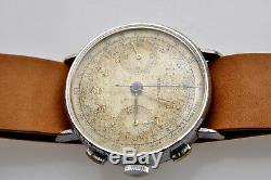 Lebois original 1935 36mm fixed lugs chronograph excellent working condition