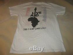 Live Aid 1985 Original Vintage Concert Shirtlargeexcellent Conditionrare