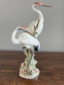 Lladro Courting Cranes #1611 Excellent Condition with Original Box