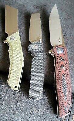 Lot of 3 Bestech Pocket Knives Ascot Cubis and Sledgehammer EXCELLENT CONDITION