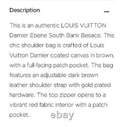Louis Vuitton Ebene Excellent Condition With Original Box Ships ASAP