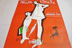 MON ONCLE my uncle Jacques Tati etaix French 23x30 poster Excellent condition