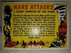 Mars Attacks 1962 original checklist Exellent shape
