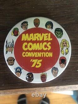 Marvel Comics Convention 1975 original button excellent condition