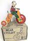Marx, Bear Cyclist, 1934, Original Box Withinsert, Rare, Excellent Condition