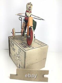 Marx, Bear Cyclist, 1934, Original Box withInsert, Rare, Excellent Condition