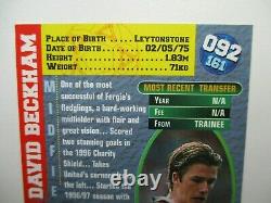 Merlin Premier Gold 96/97 # 92 David Beckham Card Excellent Near Mint Condition