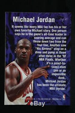 Michael Jordan 1995-96 Flair Anticipation Insert Card #2 Excellent Condition