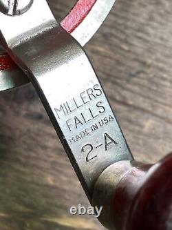 Millers Falls No. 2-A Cabinet Makers Drill With 7 Bits Excellent Condition